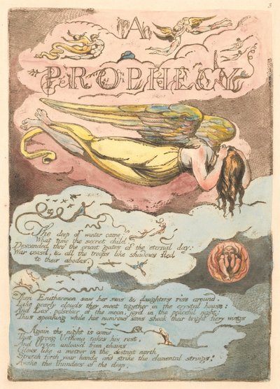 Europe. A Prophecy, Plate 5 by William Blake
